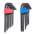 55pcs multi bike repair tool metric SAE inch size black finish folding ball point head allen star torx hexagon hex key set